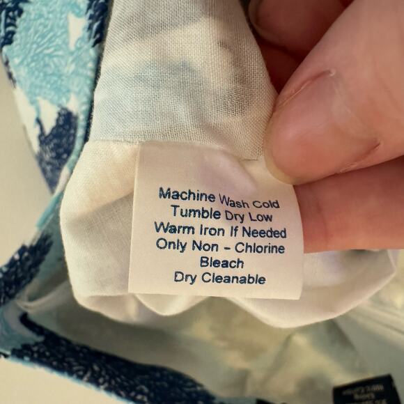 Vineyard Vines Womens Blue Coral Skirt Sz 8 | Nautical Beachy Vacation Preppy - Picture 5 of 9